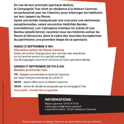 Journées Patrimoine Maison Garonne